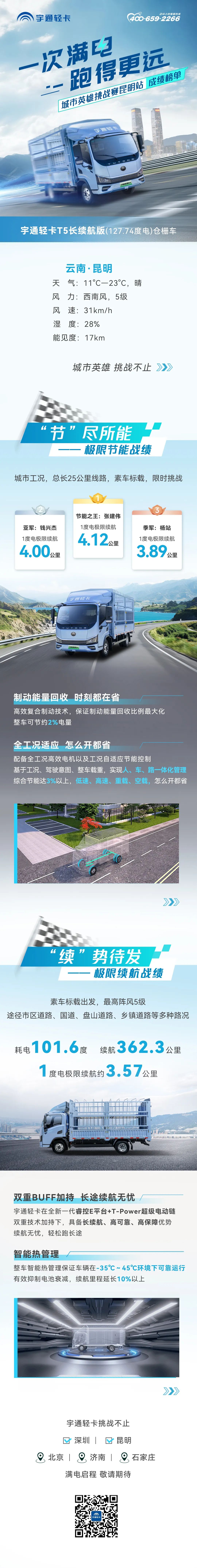 一次满电，跑得更远，彩云之南挑战再破极限！1度电极限续航4.12公里！