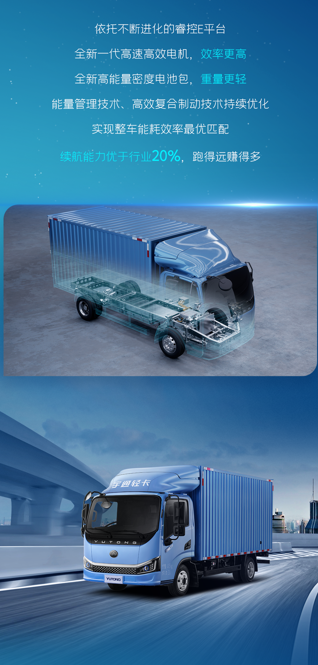 一图看懂宇通轻卡上市新品！