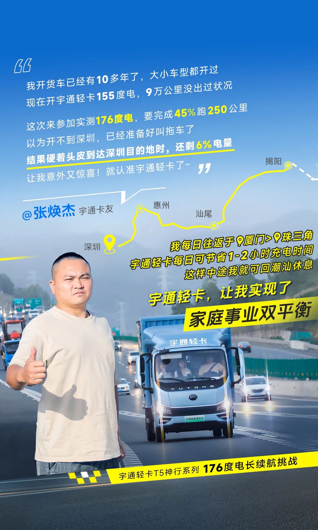 卡友接力实测528公里 | 神行176，千里跨闽粤