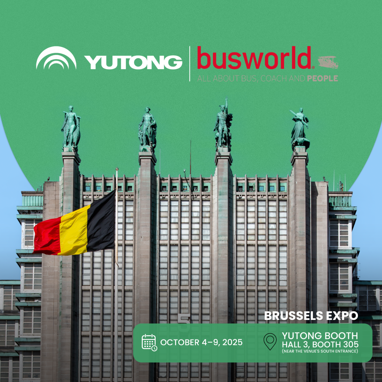 Think Eco, Move Green！宇通客车邀您共赴2025比利时车展